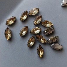 Страз маркіза 6*12 раухтопазовий, ціна за шт.
