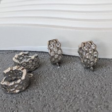швенза з фіанітами конго широка родій 7*15, ціна за пару
