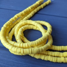 диски з полімерної глини 6 мм жовті 36 см 300 шт, ціна за шт.