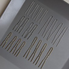 шпильки золото 5 см (силіконовий край), ціна за шт.